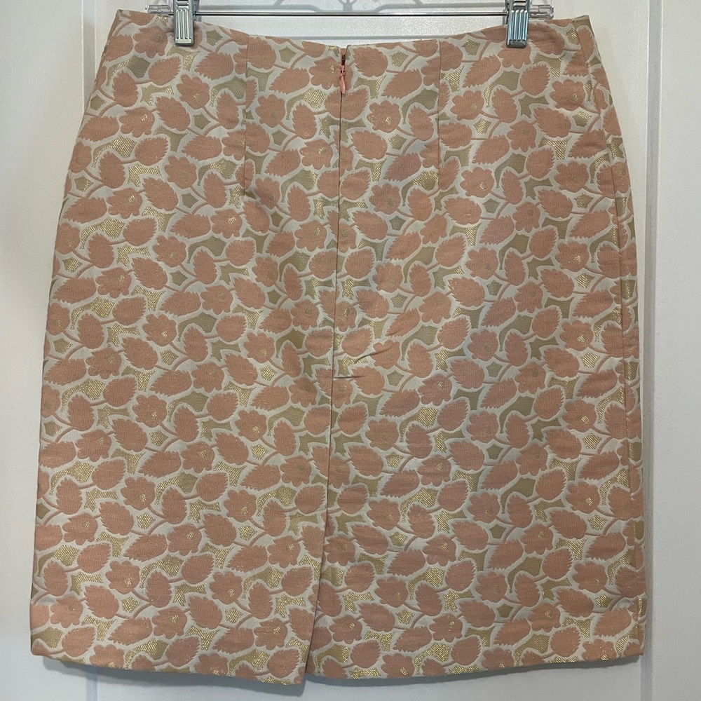 ‼️LAST CALL‼️ Merona pink and gold floral pencil skirt - Picture 5 of 11